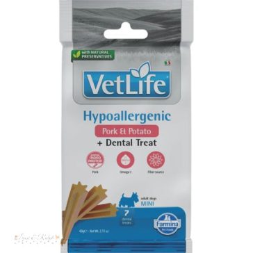   Vet Life Natural Diet Dog Jutalomfalat Hypo Pork&potato Adult Mini 60g