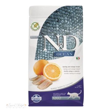 N&D Cat Ocean hering & narancs adult 300g