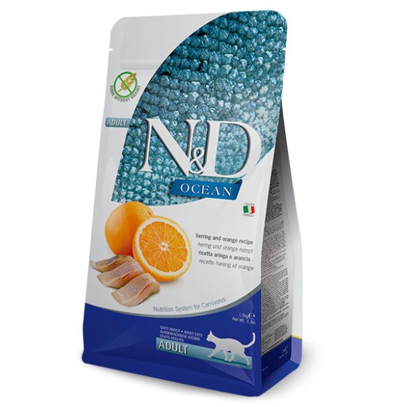 N&D Cat Ocean hering & narancs adult