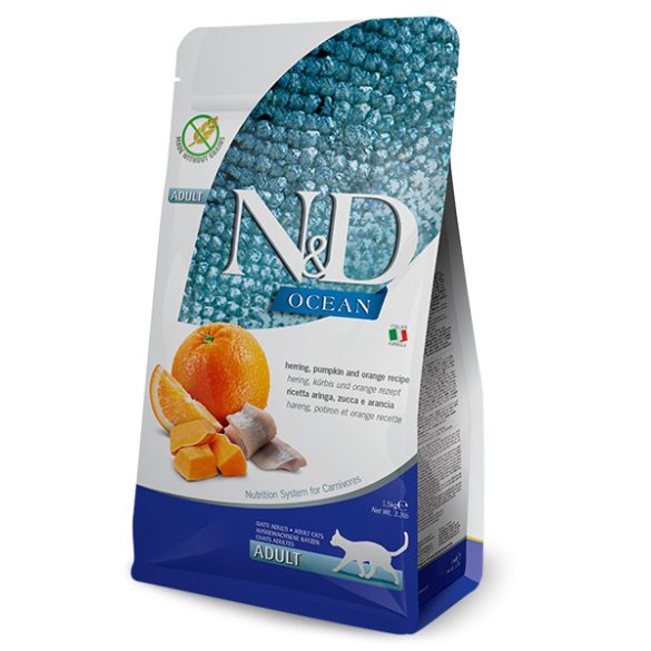 N&D Cat Ocean hering, sütőtök, narancs adult