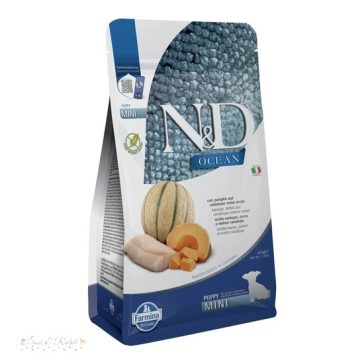   N&D Ocean Dog tőkehal,sütőtök & sárgadinnye Puppy mini 800g