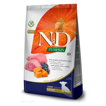   N&D Dog Grain Free bárány & áfonya sütőtökkel puppy mini 800g
