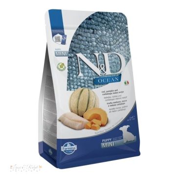   N&D Ocean Dog tőkehal,sütőtök & sárgadinnye Puppy mini 2,5kg