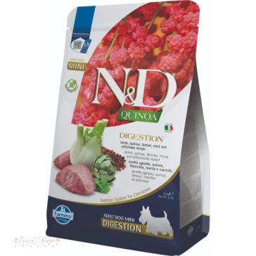   N&D Quinoa Dog Digestion Bárány&édeskömény Adult Mini 2,5kg