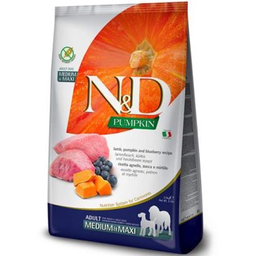   N&D Dog Grain Free bárány & áfonya sütőtökkel adult medium/maxi 2,5kg