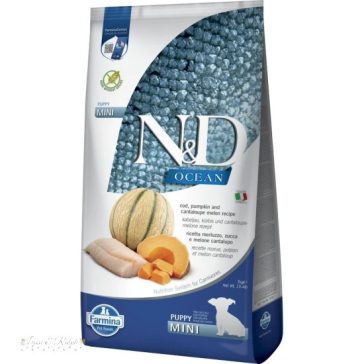   N&D Ocean Dog tőkehal,sütőtök & sárgadinnye Puppy mini 7kg
