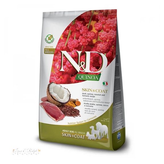 N&D Quinoa Dog Skin & coat kacsa & kókusz adult medium & maxi 7kg