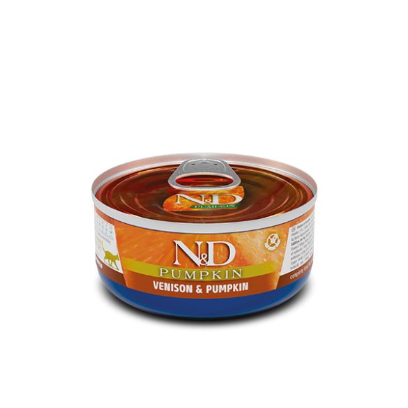 N&D Pumpkin Cat konzerv szarvas & sütőtök 80g