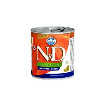 N&D Dog konzerv Bárány & Áfonya Sütőtökkel Puppy 285g