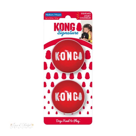 KONG Feliratos Labda Kutyajáték (2db/cs) M