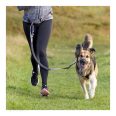   Trixie derékra rögzíthető póráz futáshoz 75-120cm/9 cm, 1,2-1,5m/25mm szürke