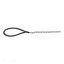 Trixie láncos póráz nylon fogóval 1m/3mm fekete