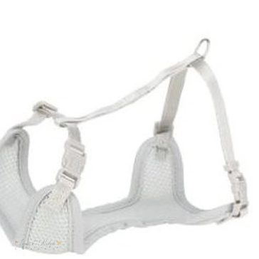   Trixie Hám Soft Pórázzal Junior & Puppy, M–L: 36–50 cm/10 mm, 2,00 m, Világos Szürke