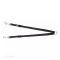 Trixie Premium póráz kettős vezetővel XS–M 40–70 cm/15mm fekete
