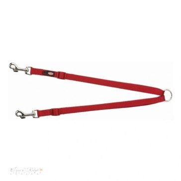   Trixie Premium póráz kettős vezetővel XS–M 40–70 cm/15mm piros
