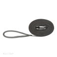   Póráz Fusion Kiképző, Gumis, M–XL: 5 m/17 mm, Grafit/Papaya