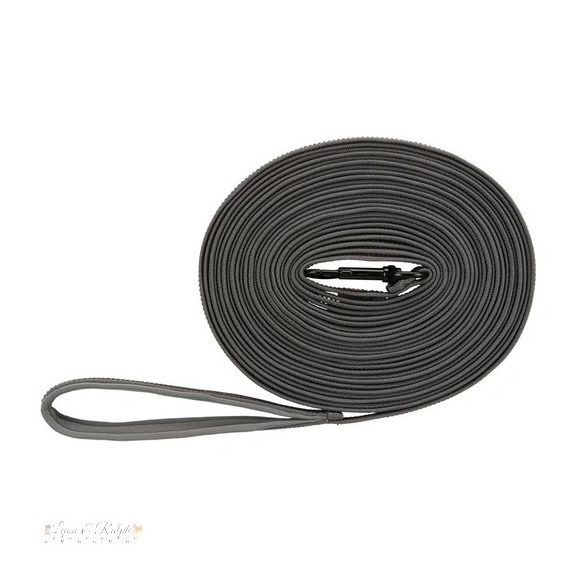 Póráz Fusion Kiképző, Gumis, M–XL: 10 m/17 mm, Grafit/Papaya