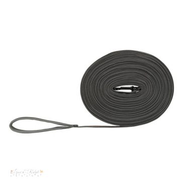   Póráz Fusion Kiképző, Gumis, M–XL: 15 m/17 mm, Grafit/Papaya