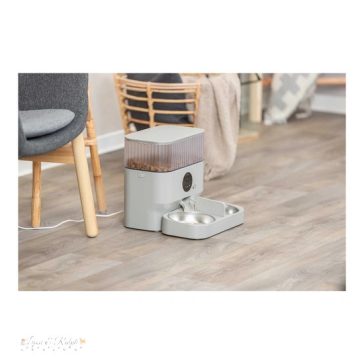   Trixie Tál Szett Műanyag/Rozsdamentes Acél, 0,5l / 32x5x16 cm, Fehér