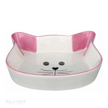 Trixie cicafej formájú kerámia tál 0,25l/12cm