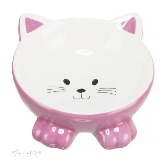 Trixie kerámia tál macskafej formájú 015l/14cm
