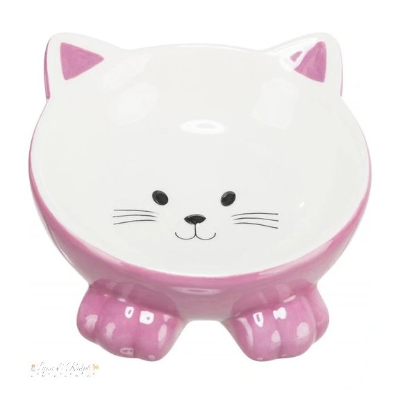 Trixie kerámia tál macskafej formájú 015l/14cm