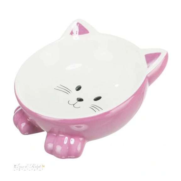 Trixie kerámia tál macskafej formájú 015l/14cm