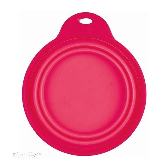 Trixie összecsukható szilikon tál utazáshoz tömör peremmel 1l/18cm