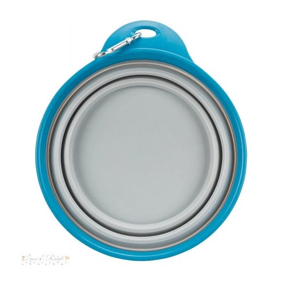 Trixie összecsukható szilikon tál utazáshoz tömör peremmel 1l/18cm