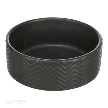 Trixie kerámia tál, 0,4 l/o 13 cm, fekete