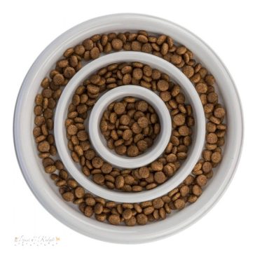   Trixie Tál Műanyag/TPR Evéslassító, 0,45 l/o 23 cm, Szürke