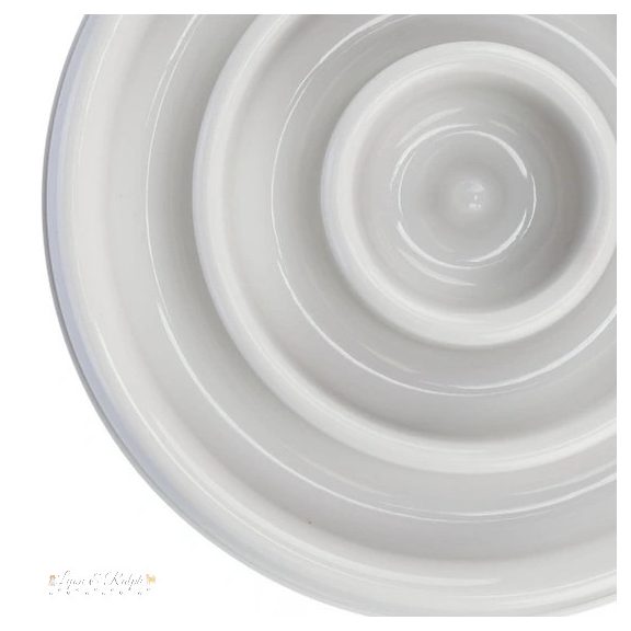 Trixie Tál Műanyag/TPR Evéslassító, 0,45 l/o 23 cm, Szürke