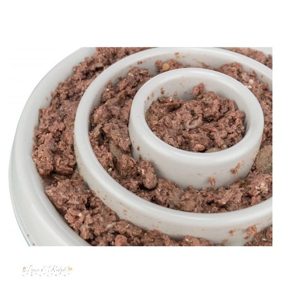 Trixie Tál Műanyag/TPR Evéslassító, 0,45 l/o 23 cm, Szürke