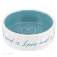   Trixie Pet's Home kerámia tál 0,3l/12cm krém/világos kék