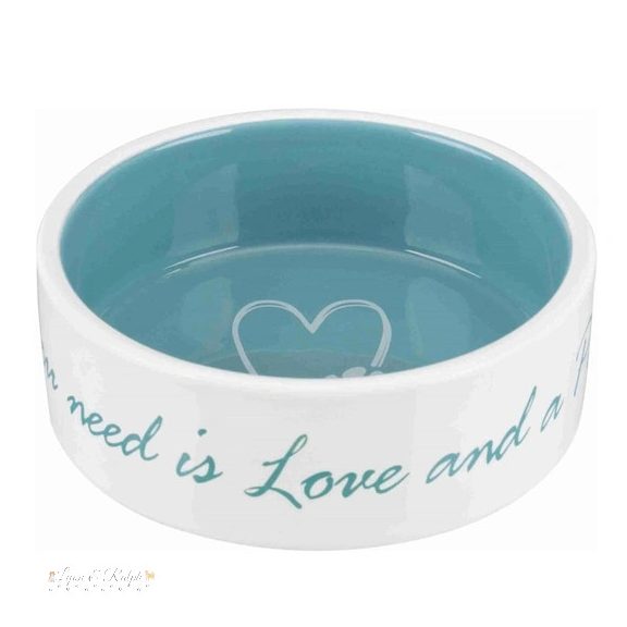 Trixie Pet's Home kerámia tál 0,3l/12cm krém/világos kék