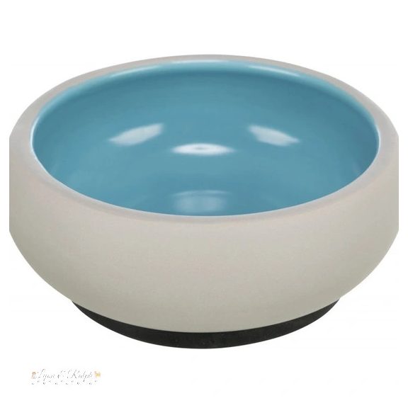 Trixie kerámia tál gumiperemmel, 0,6 l/o 14 cm