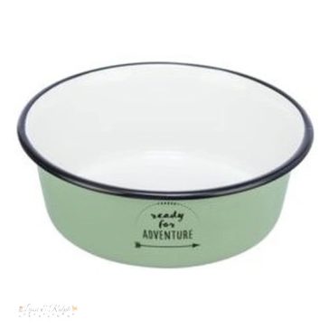 Trixie Tál fém zománcozott 0,9l/17cm zöld