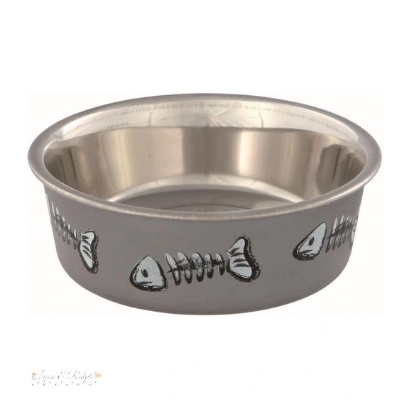 Trixie műanyaggal bevont fém tál 0,25l/12cm