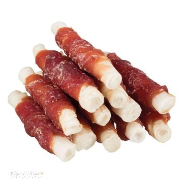Trixie Jutalomfalat Denta Fun Mini Tekercs Kacsás 6cm, 120g