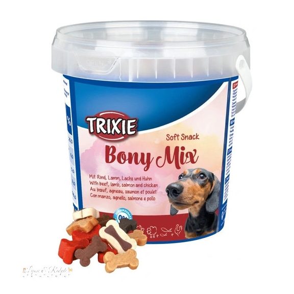 Trixie Jutalomfalat Soft Snack Bony Mix Vödrös 500g