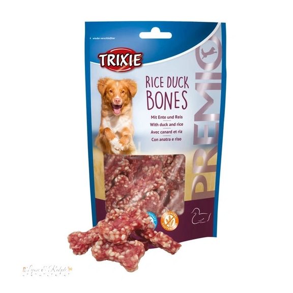 Trixie Jutalomfalat Premio rizses kacsás csontok 80g