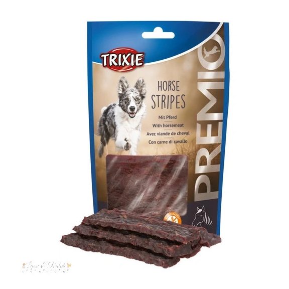 Trixie Jutalomfalat Premio Lóhús Csíkok 11cm, 100g