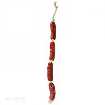 Trixie Játék Gumi 4 Kolbász Kötélen 75cm