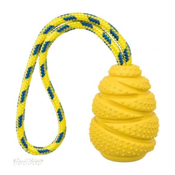 Trixie Játék Sporting Tömör Gumi Harang Kötéllel 9cm