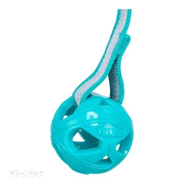   Trixie Játék Méhsejt labda kötéllel, TPR/poliészter/gumi, o 6 × 23 cm