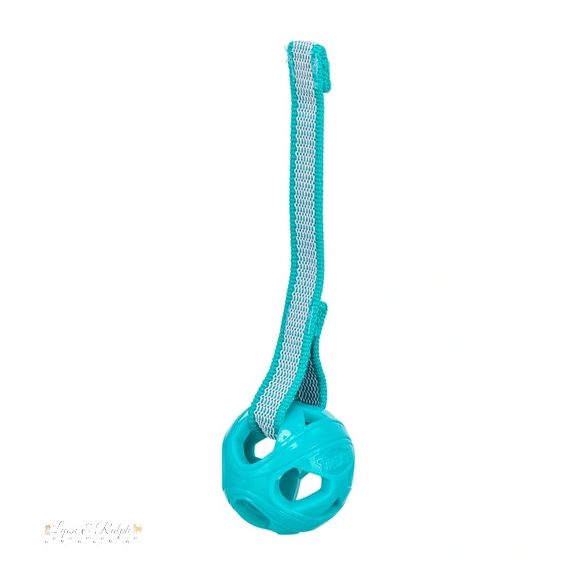 Trixie Játék Méhsejt labda kötéllel, TPR/poliészter/gumi, o 6 × 23 cm