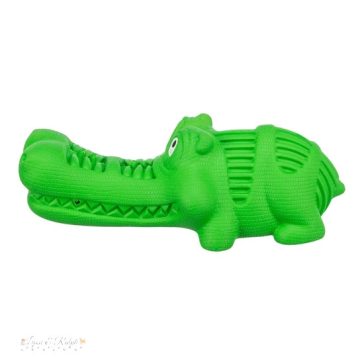   Trixie Játék Snack krokodil, természetes gumi, 18 cm, zöld