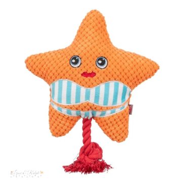 Játék plüss tengericsillag 22cm narancssárga