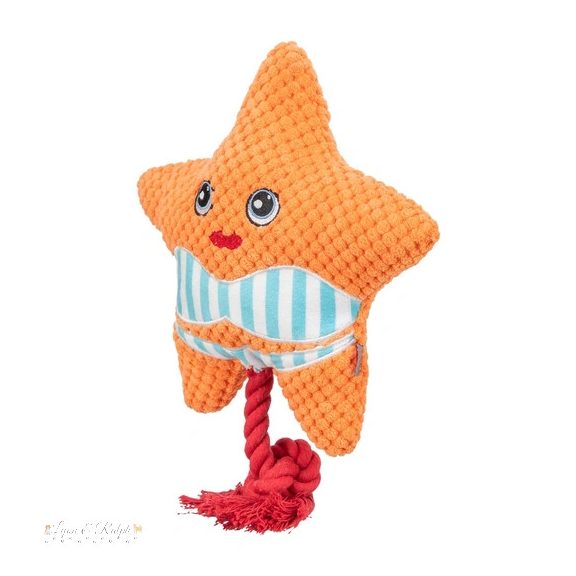 Játék plüss tengericsillag 22cm narancssárga