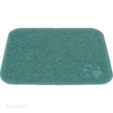 Szőnyeg Macska Alomtálca, PVC,  37 × 45 cm, Zsálya zöld